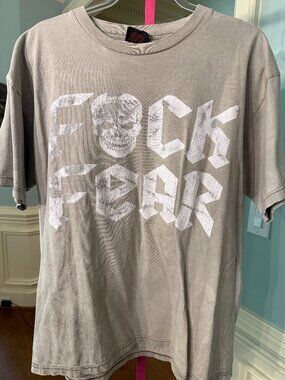 Vintage WWF Cold Stone Steve Austin "F_ck Fear" Tee - Size XL